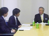 学校長と生徒の父親による対談